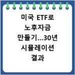 미국 ETF로 노후자금 만들기…30년 시뮬레이션 결과