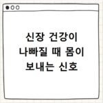 신장 건강이 나빠질 때 몸이 보내는 신호